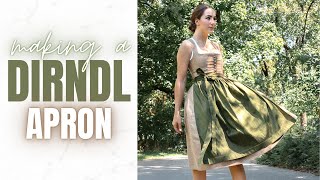 FINISHING MY TRADITIONAL DIRNDL DRESS WITH THIS APRON  THISISKACHI DIY [upl. by Asserat]