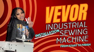 VEVOR Industrial Sewing Machine Installation Assembly DETAILED VIDEO  Unboxing [upl. by Nyletac]