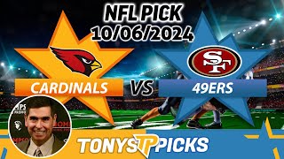 Arizona Cardinals vs San Francisco 49ers Pick 10624 NFL Week 5 Predictions [upl. by Valry]