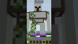 Iron golem hard work build satisfyingminecraft [upl. by Denie]