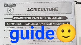 8th class Social Studies 4th lesson agriculture lesson question and answers workbook [upl. by Caves]