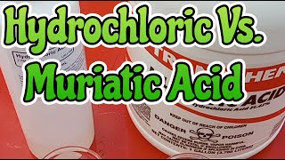 Hydrochloric Acid VS Muriatic Acid [upl. by Salsbury]