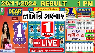 Dear Indus Morning Lottery Result LIVE  Nagaland State Lotteries 1 PM  20112024  Lottery Sambad [upl. by Sibyl]