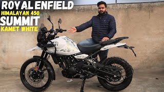 Taking Delivery of my HIMALAYAN 450 Kamet White एक लंबे इंतजार के बाद अपनी Himalayan घर आ गई ❤️✌️ [upl. by Sadick]