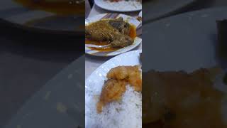 Eating lunch Chicken korma Kaski fish Dal  Salat [upl. by Oehsen]