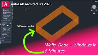 AutoCAD Architecture in 5 Mintues [upl. by Anihcak188]