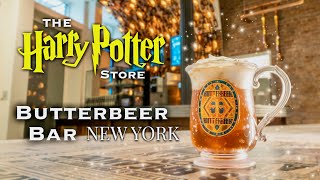 THE BUTTERBEER BAR  Harry Potter Store New York [upl. by Smart]