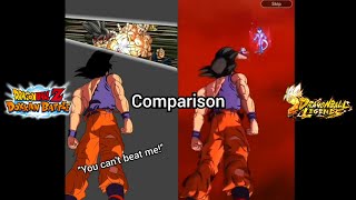 Dokkan VS Legends comparison INT Super Saiyan Goku amp Bardock FanMade  Dragon Ball Z Dokkan Battle [upl. by Gibrian]