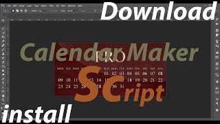 How to Download amp Install Plugin Calendar Maker Script for Photoshop [upl. by Akilam416]