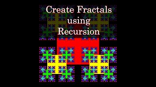 Creating fractals using recursion [upl. by Adamsen415]