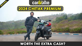 2024 Bajaj Chetak Premium Review EXTRA range  new screen  The perfect update [upl. by Farhi107]