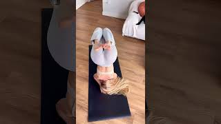 Hip Split Leg Flexibility Easy Stretch Yoga Flow shorts yogaexercise yoga yogapractice [upl. by Ahsial]