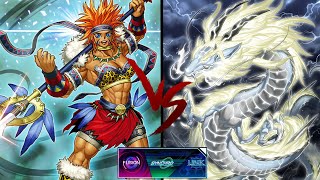 YuGiOh Master Duel Duel Triangle FusionSynchroLink Amazoness VS Tenpai Dragon [upl. by Phelan]