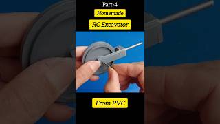 Homemade Mini Rc Excavator from PVC  diy inventions diytools machine dc dcmotor lifehacks [upl. by Accber]