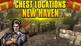 Borderlands Loot Chest Locations  New Haven [upl. by Enelime]