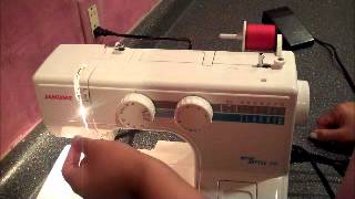 Threading A Janome MyStyle 100  How To Tuesday  The Handwork Studio [upl. by Hilar989]