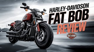 HarleyDavidson Fat Bob Review Power Style and Aggression in One Bike HarleyDavidsonFatBob bike [upl. by Eceinart]