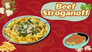 Beef Stroganoff Recipe  Easy amp Creamy Comfort Food Magic 🍽️✨ [upl. by Rehpinej]