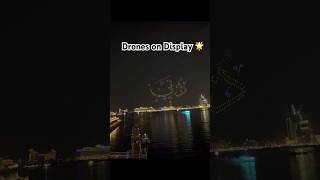 Illuminating Drone Show Dubai 💫droneshow mustsee vibes spectacle lightshow nightsky shorts [upl. by Sarette879]