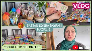 Bayram Hazirligi Cocuklara özel hediyeler  Hediye paketleme🎁🍭 Günlüg Vlog❤️ [upl. by Kall]