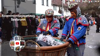 FasnetTV Rückblick  Rosenmontagsumzug Seebronn 2024 mit Kommentar [upl. by Aidul]