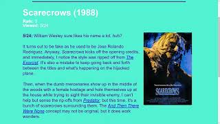 Movie Review Scarecrows 1988 [upl. by Udell]