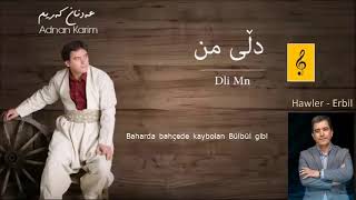 Dıli Mın by Adnan Karim Kurdish Song with Turkish subtitle [upl. by Keffer497]