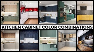 Kitchen Cabinet Color Combinations  Modular Kitchen Colors amp Ideas [upl. by Hannie]