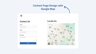 contact form with google map design using html and css [upl. by Nelli]