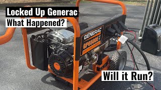 Seized Generac Generator  Will It Run and Make Power [upl. by Killy]