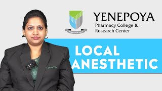 Local Anesthetic  Pharmaceutical Chemistry  Yenepoya Pharmacy College amp Research Centre [upl. by Aurthur]