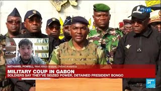 Unity within armed forces Gabonese military exhibits united front has effectively taken power [upl. by Haggi]