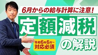 「定額減税」6月からの給与計算に注意 社労士による解説 [upl. by Gelb]