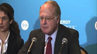 Paolo Scaroni Press Briefing  CERAWeek 2014 [upl. by Chadburn]