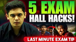 Last Minute Exam Tips🔥 5 Secret Exam Hall Hacks Prashant Kirad [upl. by Acissey160]