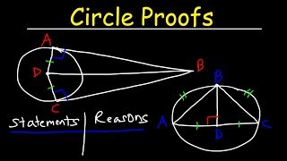 Two Column Proofs With Circles  Geometry [upl. by Chucho]