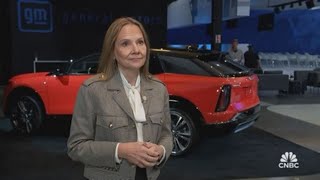 Watch CNBCs full interview with GM CEO Mary Barra [upl. by Ellenig748]