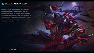 BLOOD MOON ZED SKIN SPOTLIGHT WHITE CHROMA04052024 [upl. by Abram]