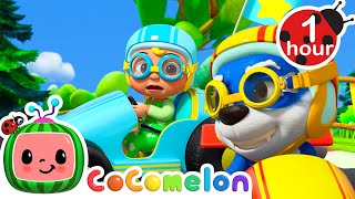 Can JJ Win the Go Kart Race CoComelon Animal Time  Learning with Animals  Nursery Rhymes for Kids [upl. by Nosyrb402]