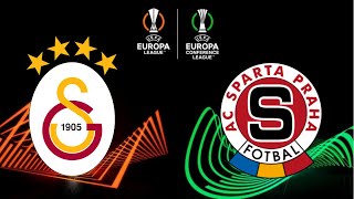 GALATASARAY  SPARTA PRAG  UEFA Avrupa Ligi Playoff Turu  1MAÇ [upl. by Ludwigg]