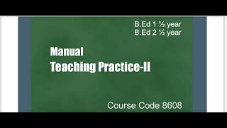 Teaching Practice II 8608 II How to make Practicum Report  Action plan [upl. by Ahsakat]