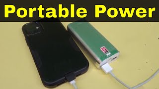 How To Use A Portable Power Bank To Charge Your DevicesTutorial [upl. by Arnst189]