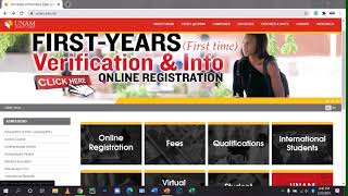 UNAM First Year Online Registration Tutorial [upl. by Sean864]