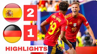 Spain vs Germany 21 Extended HIGHLIGHTS amp ALL GOALS  EURO 2024  Merino Goal [upl. by Margette]