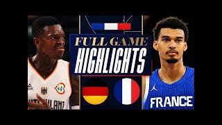 France vs Germany basketball Full Game Highlights  Olympics WarmUp 2024 [upl. by Ruskin918]