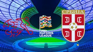 Svizzera  Serbia  UEFA Nations League 20242025  Gruppo D [upl. by Emirac]