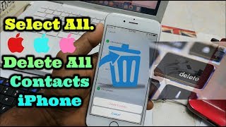 How To Delete All Contacts On iPhone At Once  Hindi [upl. by Ymmij]