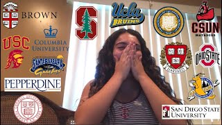 COLLEGE DECISION REACTIONS IVY BERKELEY USC STANFORD amp MORE [upl. by Llenhoj639]