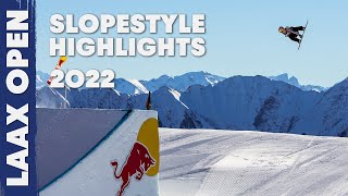 2022 Laax Open Slopestyle Highlights [upl. by Lseil]