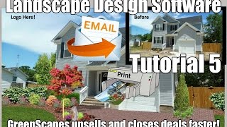 Photo Landscape Design Software  Saving the final landscape rendering in GreenScapes Tutorial 5 [upl. by Harve]